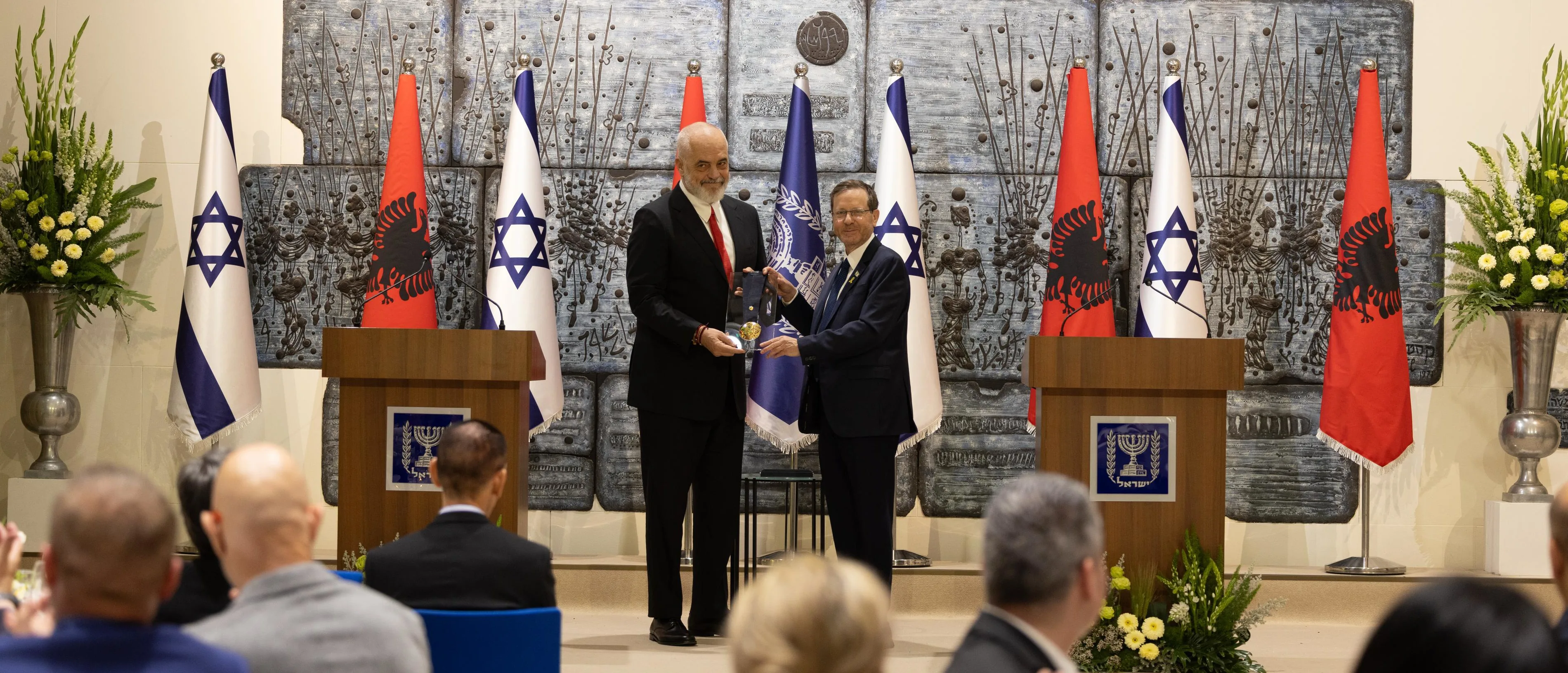 Edi Rama and Isaac Herzog